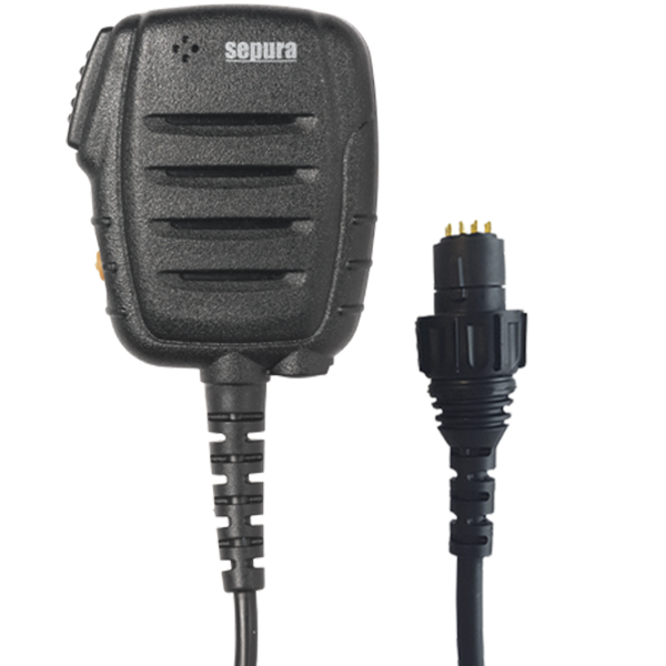Speaker Microphone for SCC (VAC) is a half-duplex accessory with built-in speaker