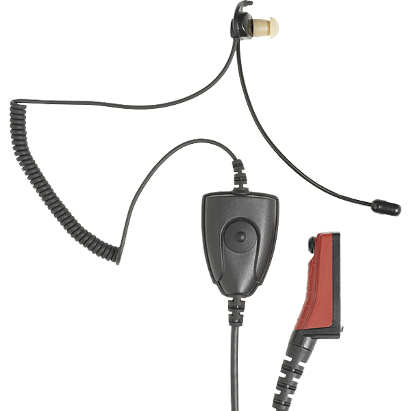 STP8X In-Ear Headset with PTT with a rugged side connector, four-pole, NEXUS jack plug