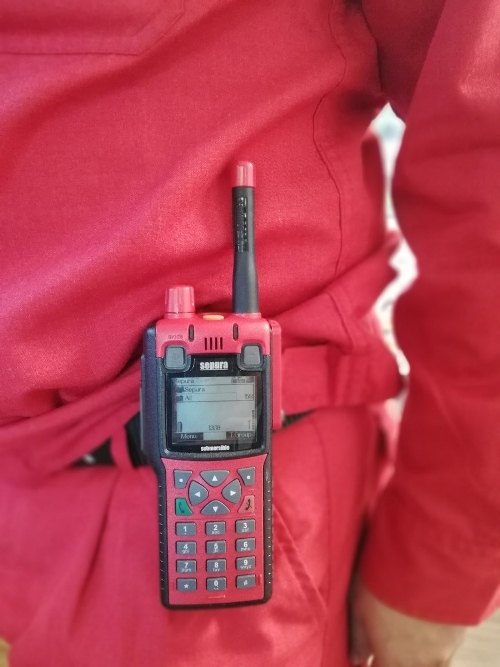 ATEX  radio in use at Shell Pulau Bukom