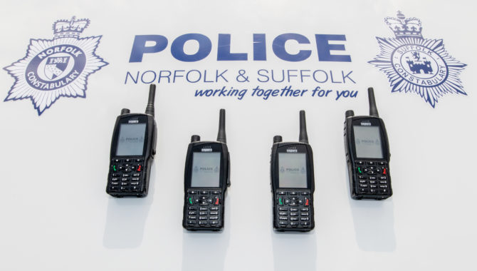 Sepura SC21 TETRA terminals deployed by Norfolk & Suffolk Police