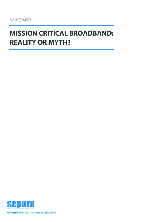Mission Critical Broadband Reality Or Myth