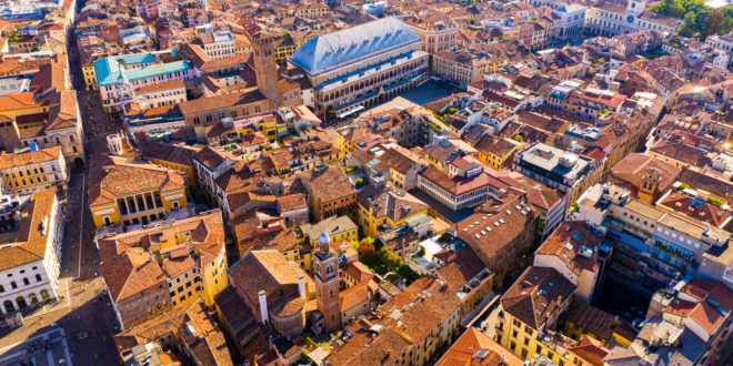 Overhead view of Padova, Italy. Credit: Shutterstock