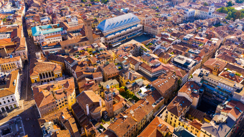 Overhead view of Padova, Italy. Credit: Shutterstock