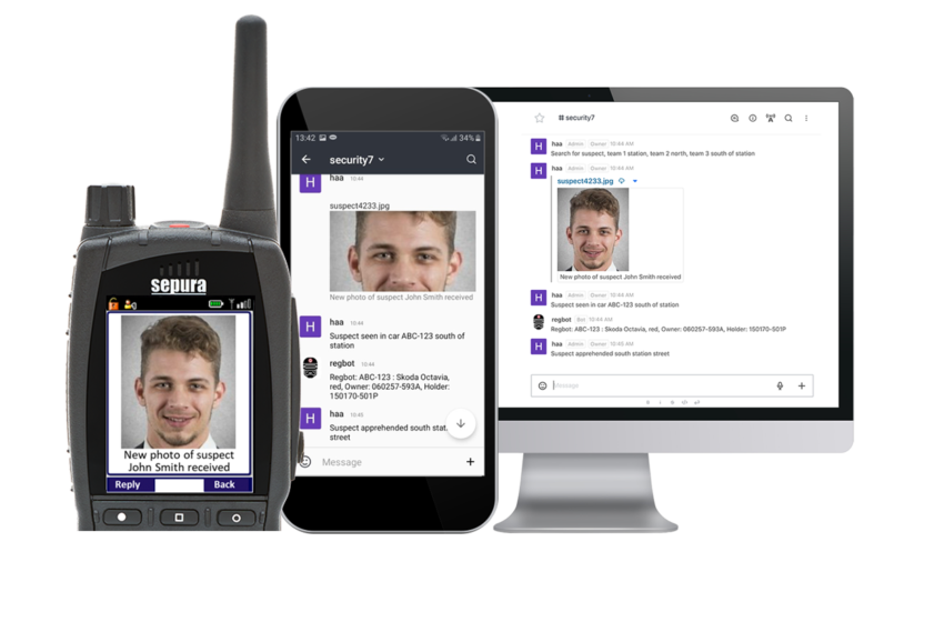 SmartChat enables text and image-based information to be shared to field officers using either TETRA radios or smart devices, without risking security by using commercial messaging applications.